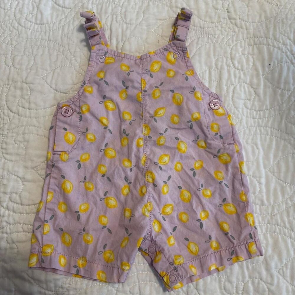 Carter-s lemon purple overalls
